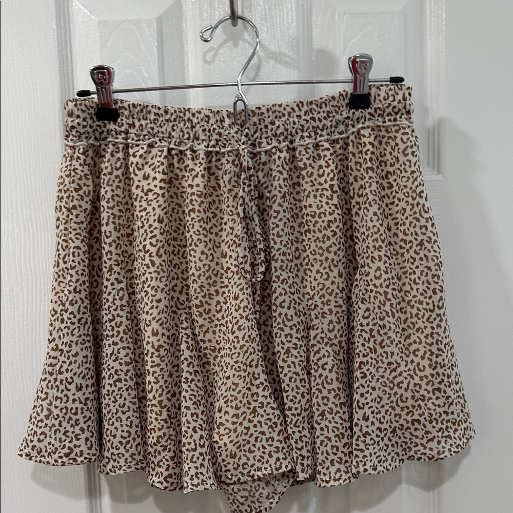 Cotton Candy Leopard Print Skort